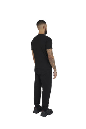 black Essential Regular Fit T shirt 180GSM