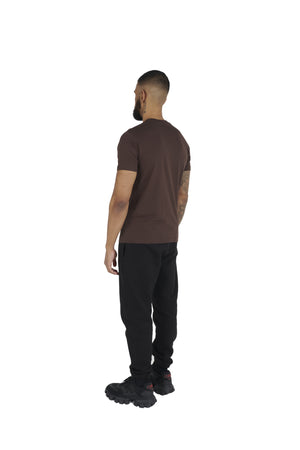 chocolate brown Essential Regular Fit T shirt 180GSM