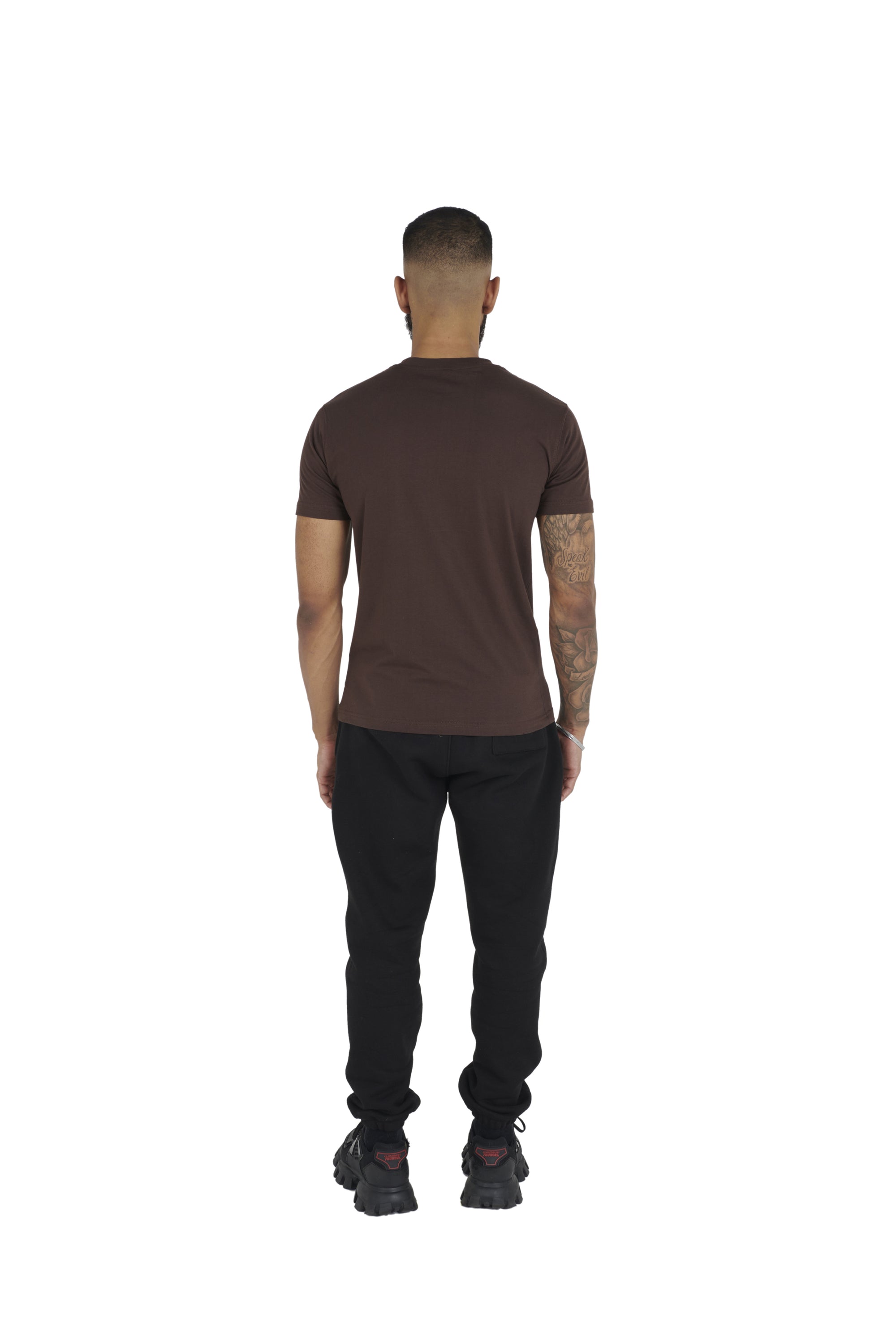 chocolate brown Essential Regular Fit T shirt 180GSM