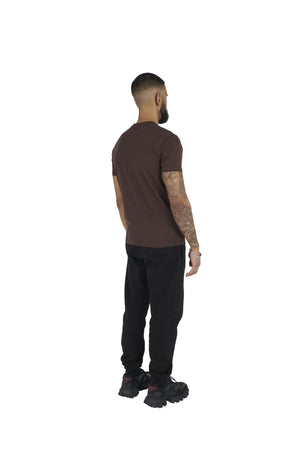 chocolate brown Essential Regular Fit T shirt 180GSM