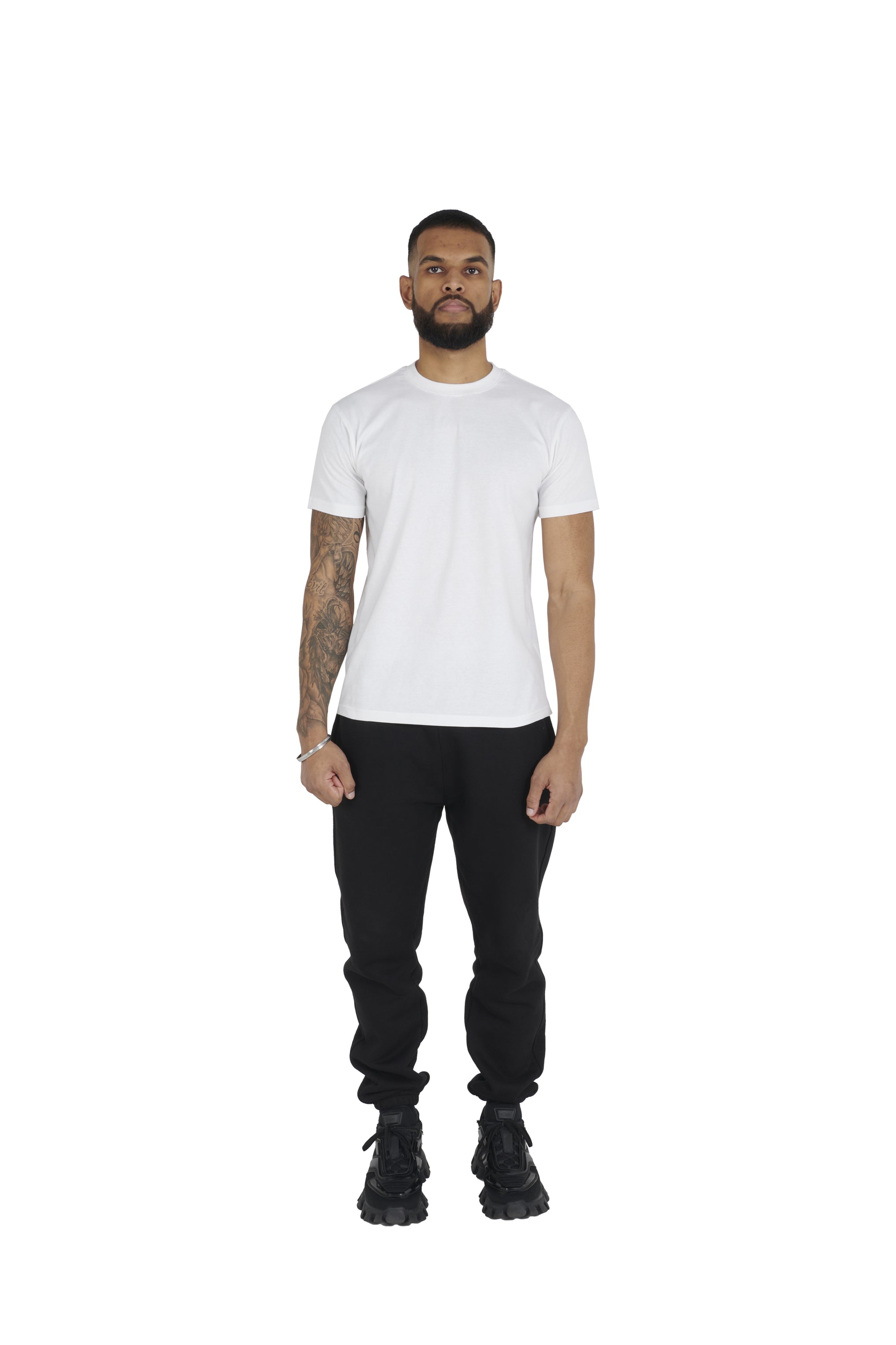 white Essential Regular Fit T shirt 180GSM