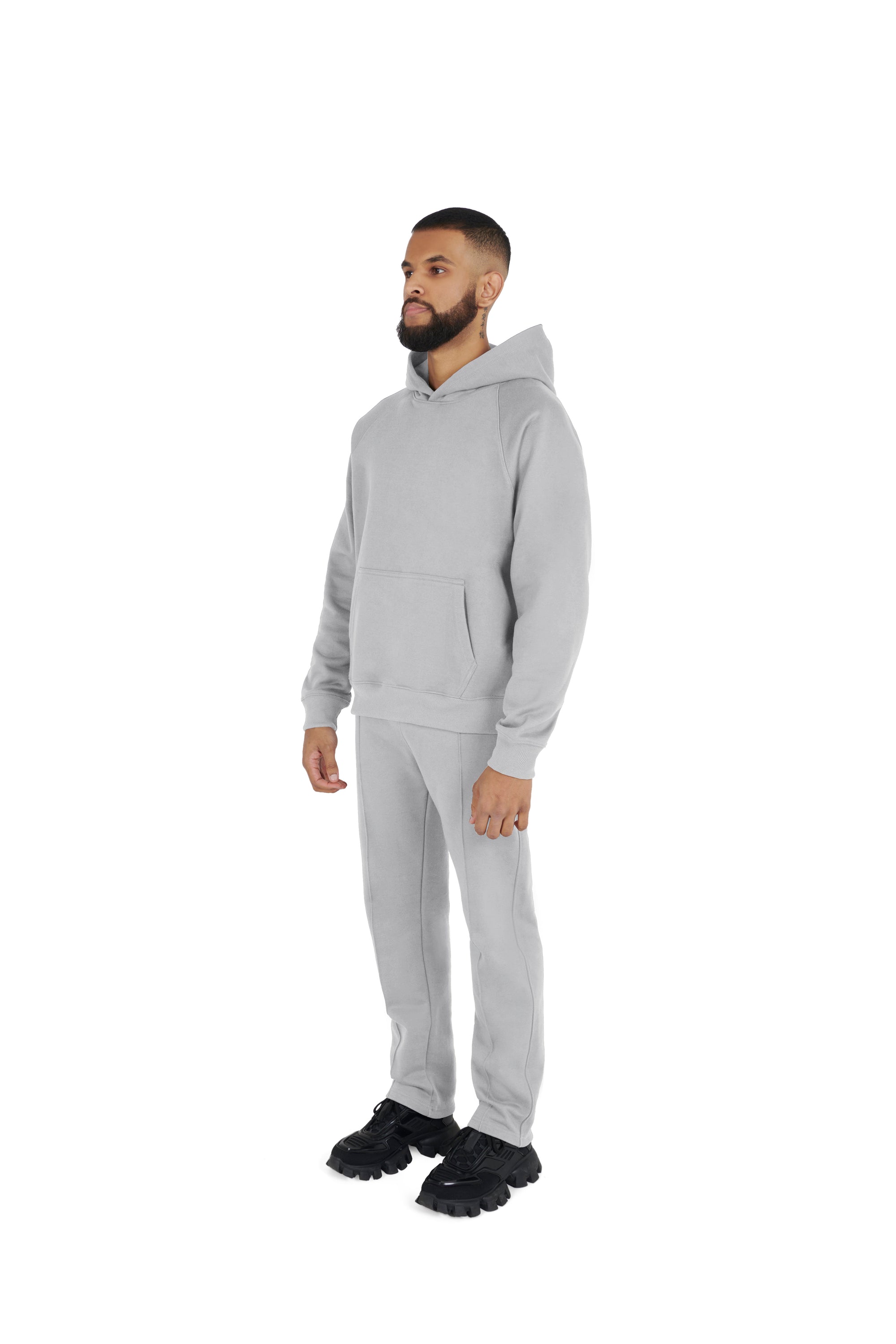 Ultra Luxury Straight Leg Joggers 550GSM GREY