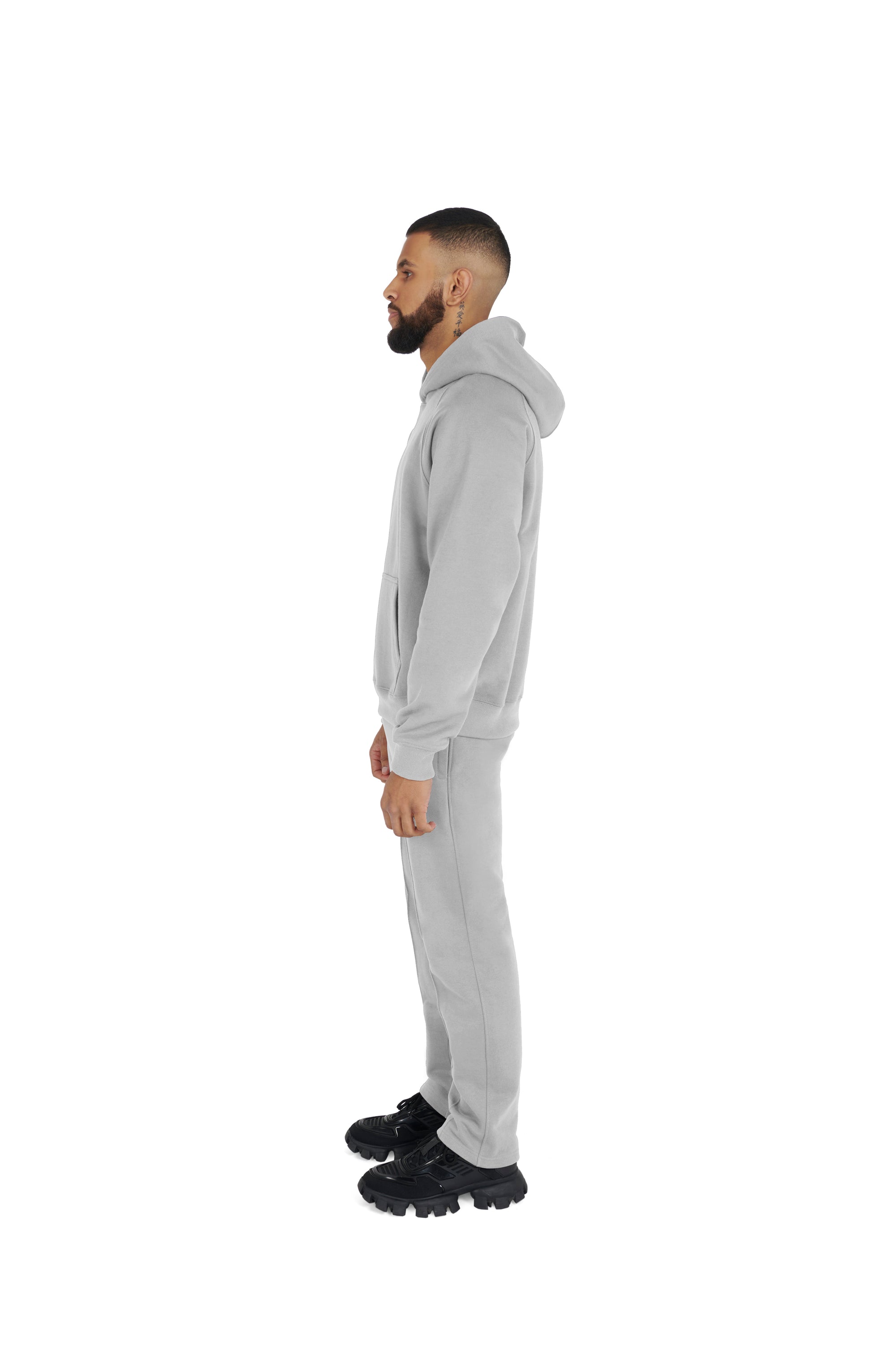 Ultra Luxury Straight Leg Joggers 550GSM GREY
