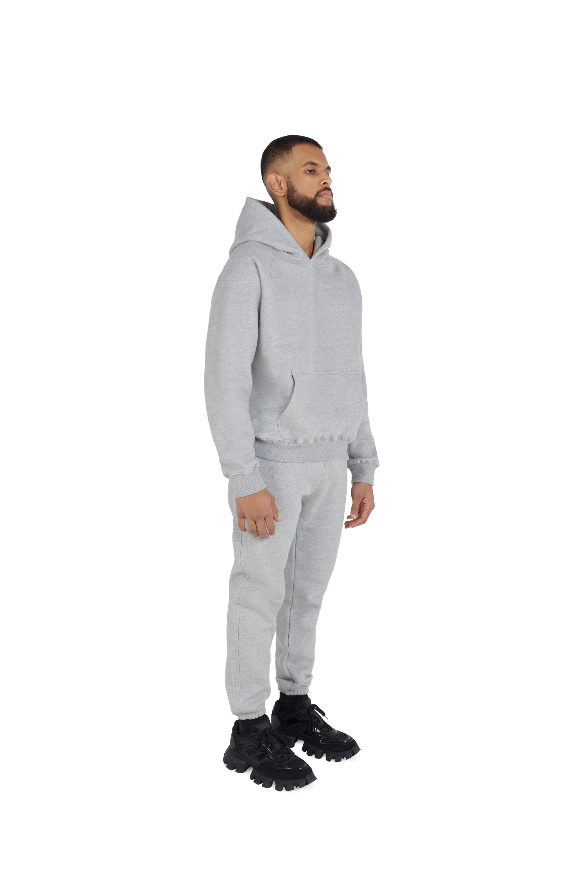 grey Ultra Luxury Oversized Joggers