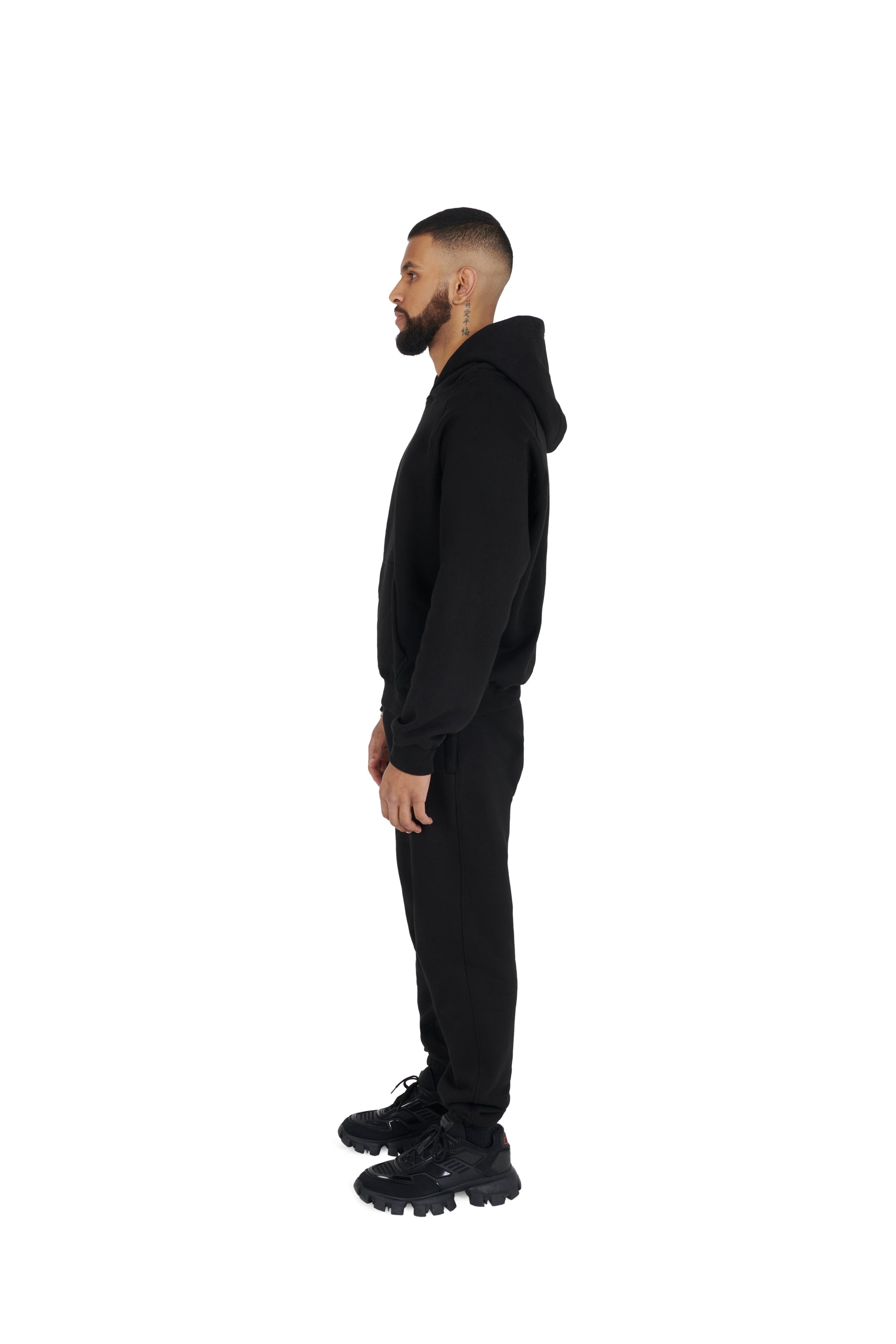 Ultra Luxury Oversized Joggers 550GSM BLACK