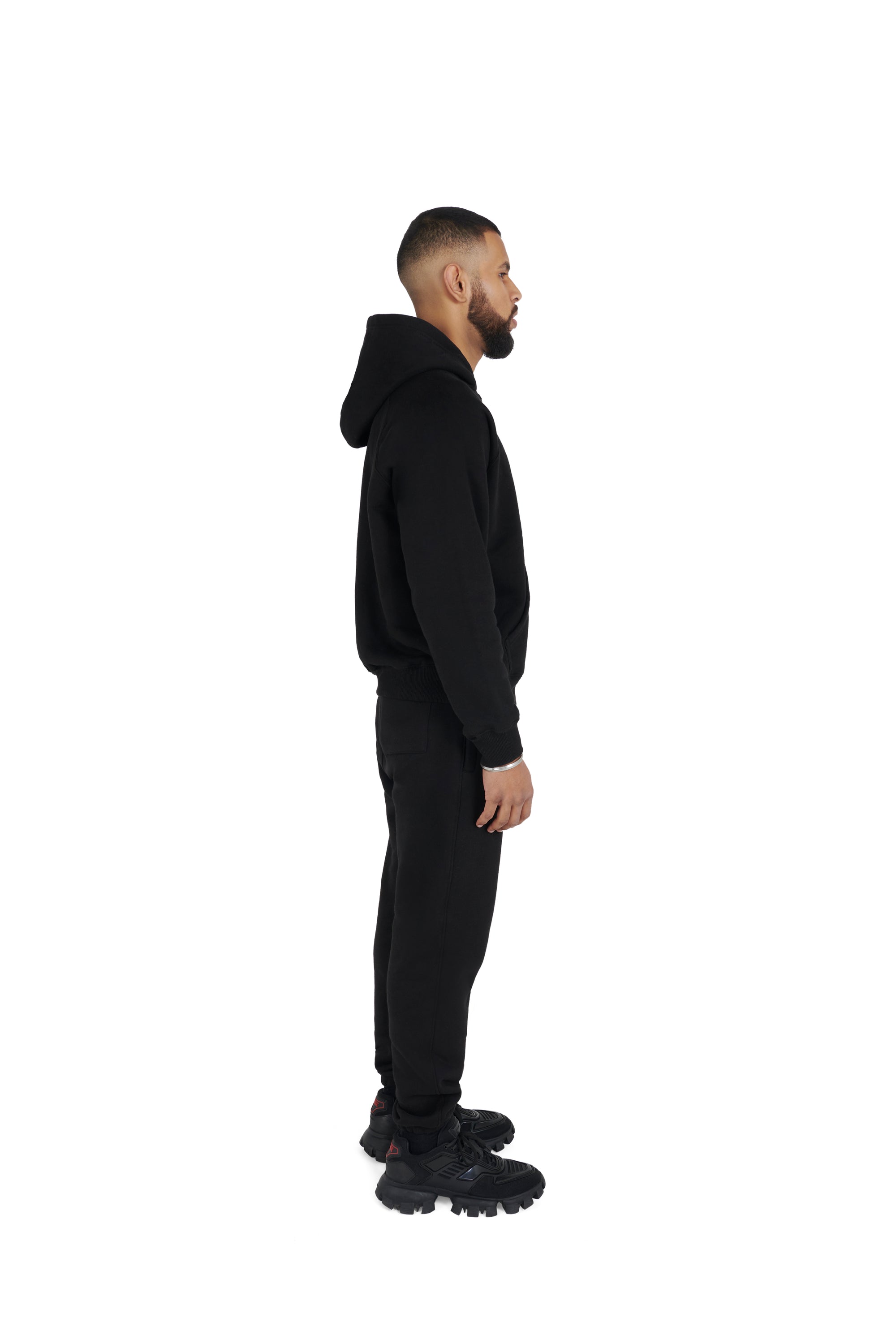 Ultra Luxury Oversized Joggers 550GSM BLACK