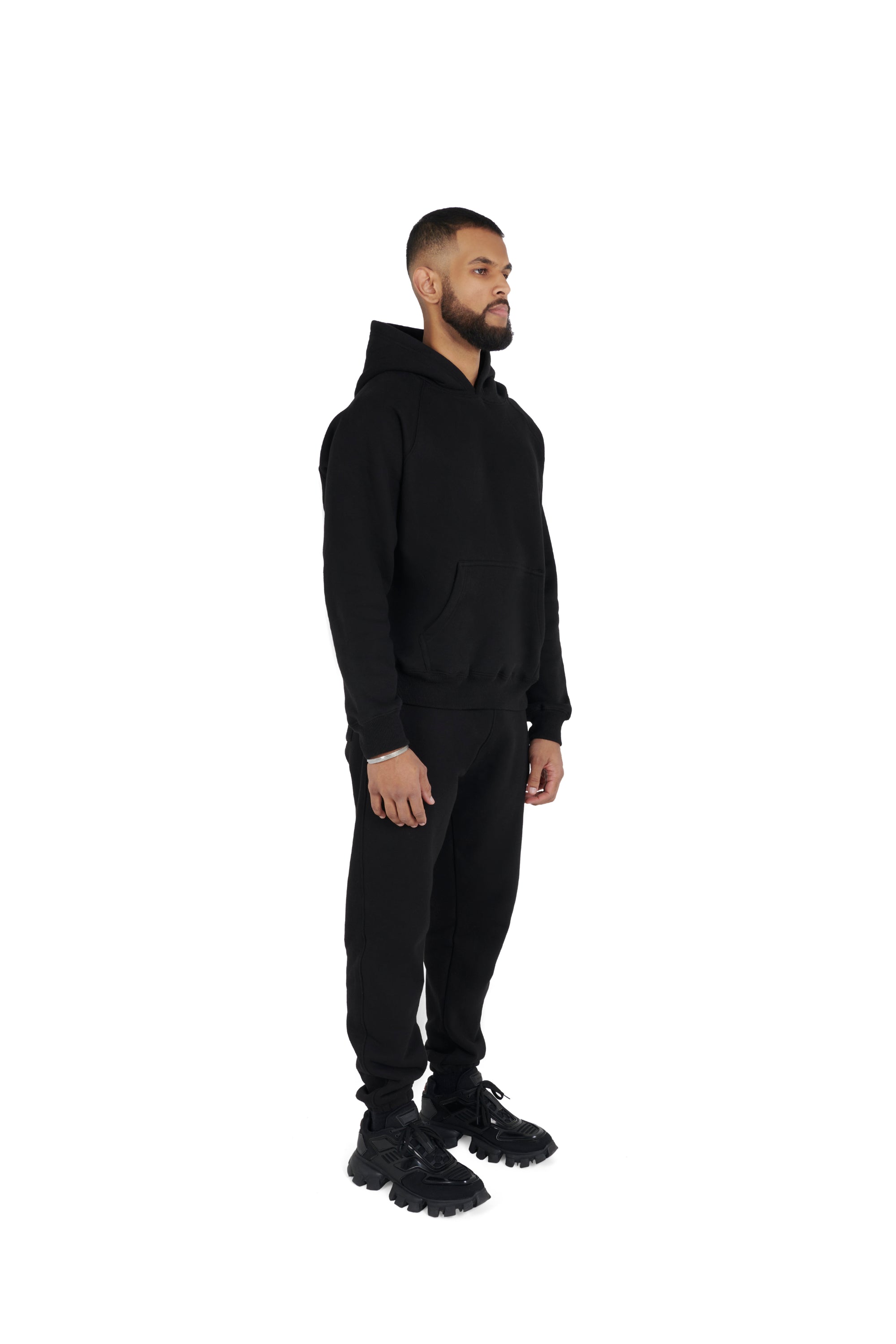 Ultra Luxury Oversized Joggers 550GSM BLACK