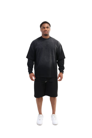 Layered Sunfade Boxy Fit Oversized T-Shirt 320gsm 2