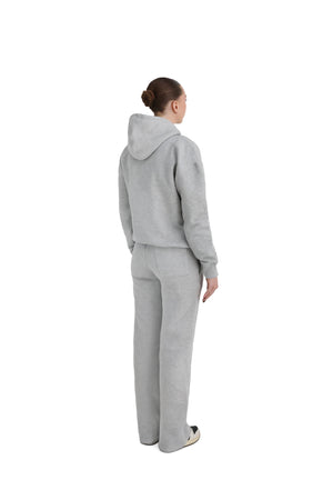 Ultra Luxury Wide Leg Joggers 550GSM grey