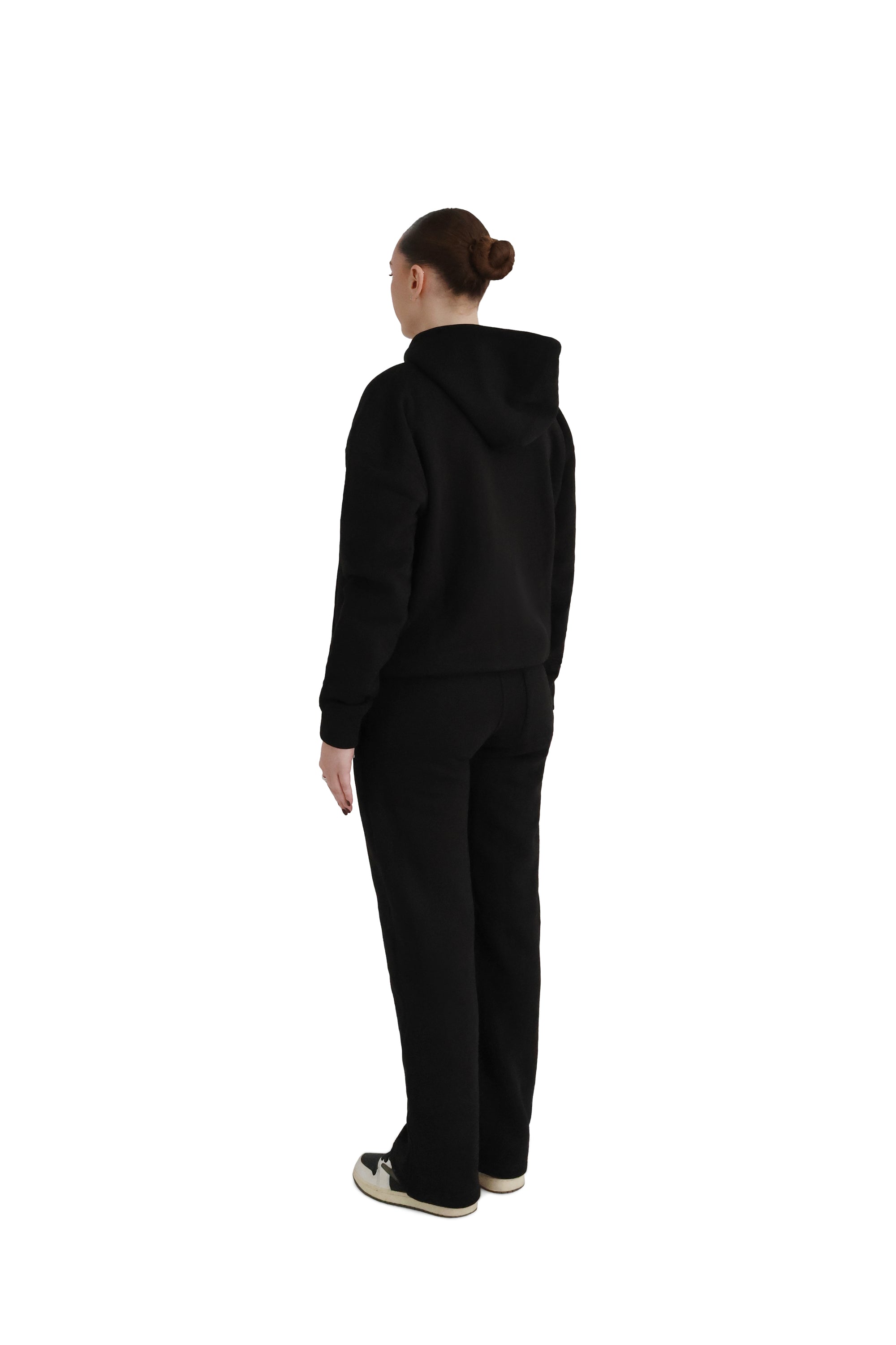 Ultra Luxury Wide Leg Joggers 550GSM BLACK