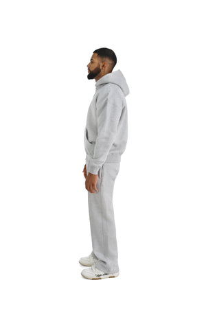 Ultra Luxury Wide Leg Joggers 550GSM grey