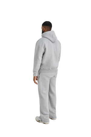 Ultra Luxury Wide Leg Joggers 550GSM grey