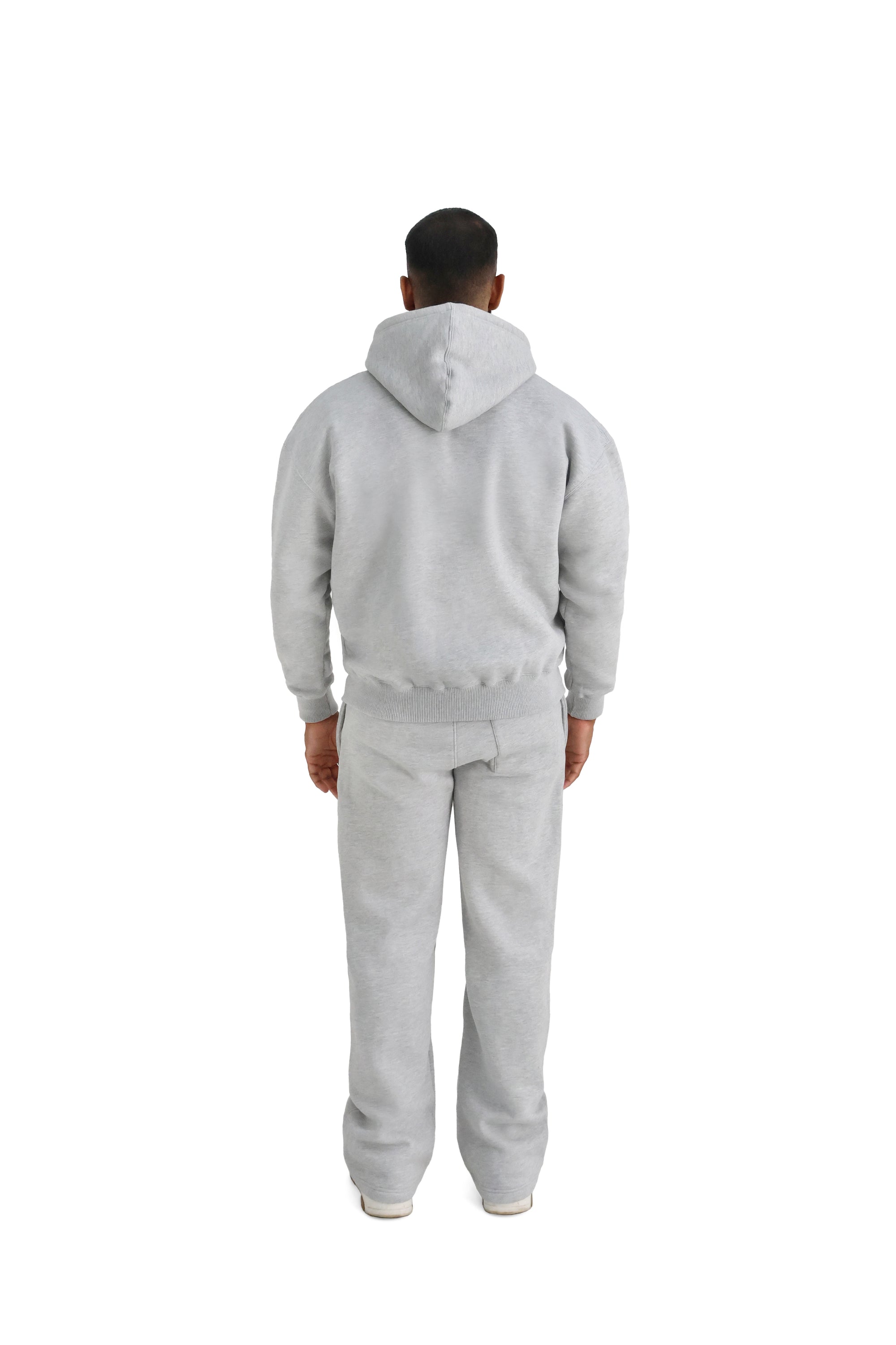 Ultra Luxury Wide Leg Joggers 550GSM grey