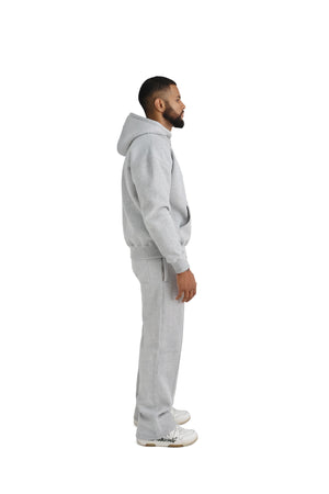 Ultra Luxury Wide Leg Joggers 550GSM grey