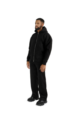 Ultra Luxury Wide Leg Joggers 550GSM BLACK