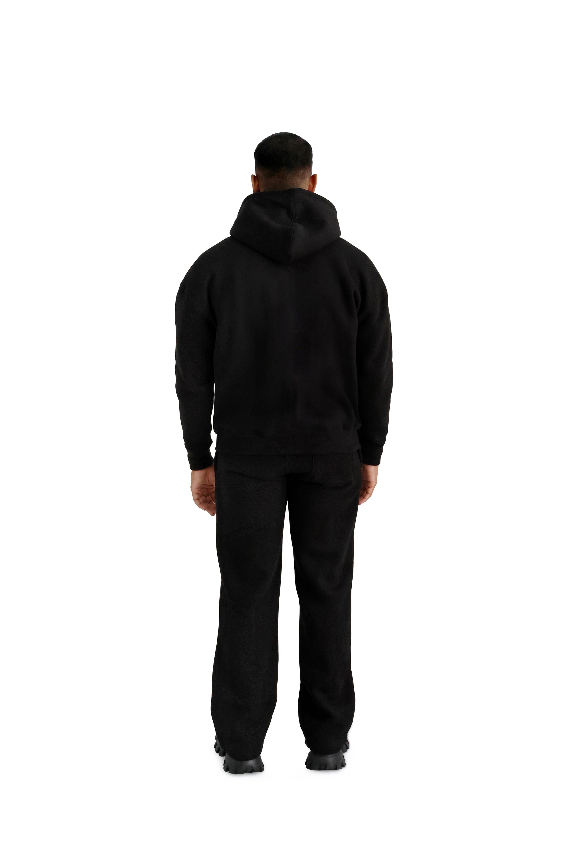 Ultra Luxury Wide Leg Joggers 550GSM BLACK