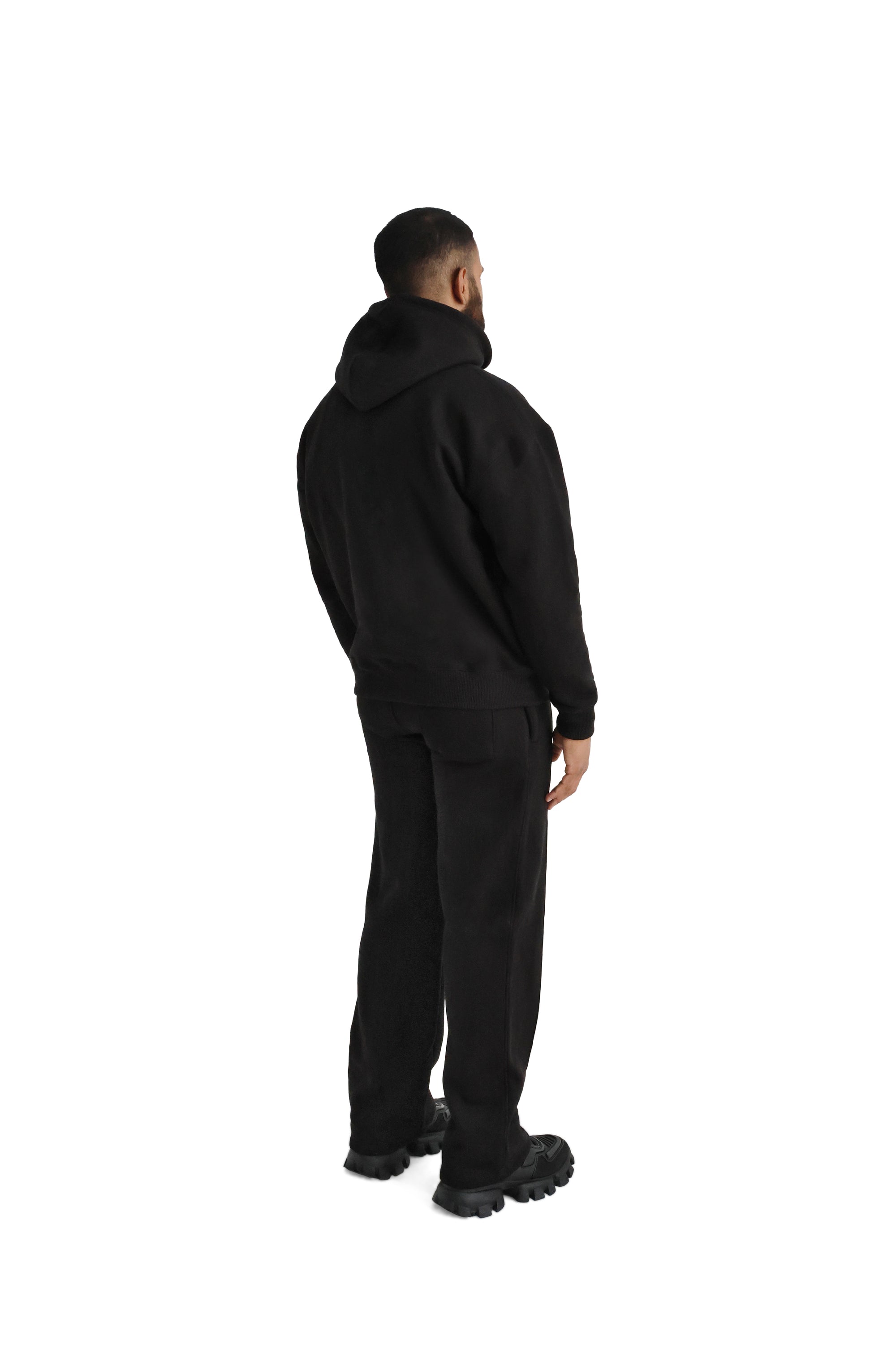 Ultra Luxury Wide Leg Joggers 550GSM BLACK