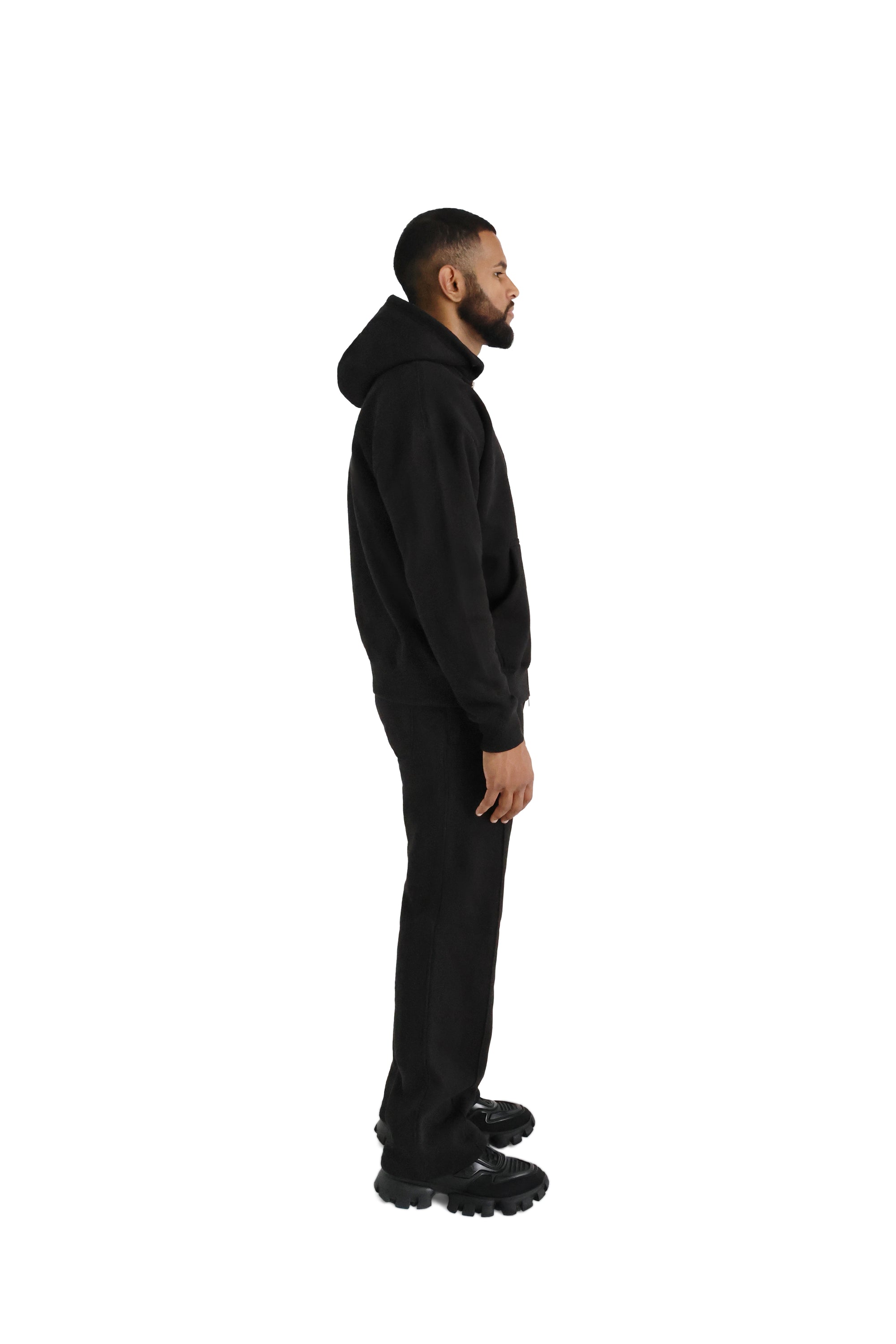 Ultra Luxury Wide Leg Joggers 550GSM BLACK