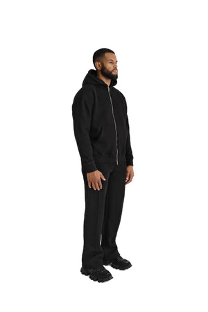 Ultra Luxury Wide Leg Joggers 550GSM BLACK