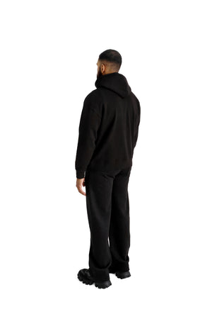 Wide Leg Joggers 330GSM BLACK