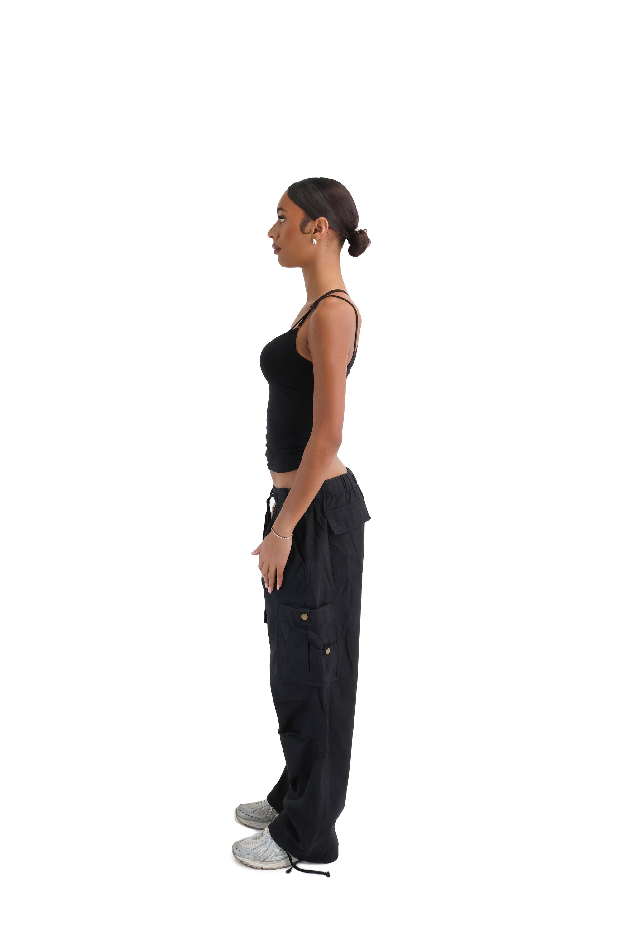 Wide Leg Cargo Trousers