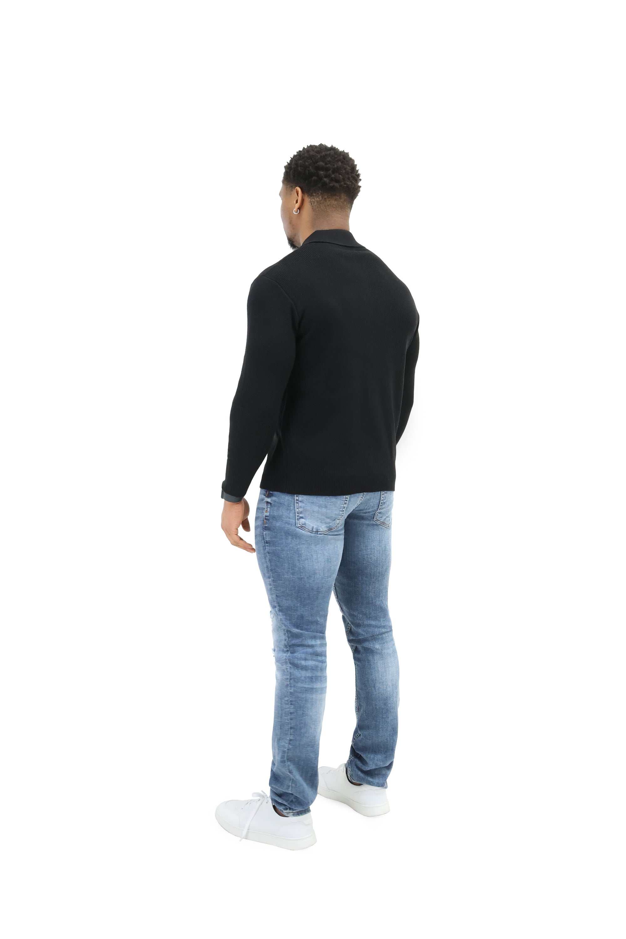 Luxury Silk Full Zip Wool Knit Jumpers