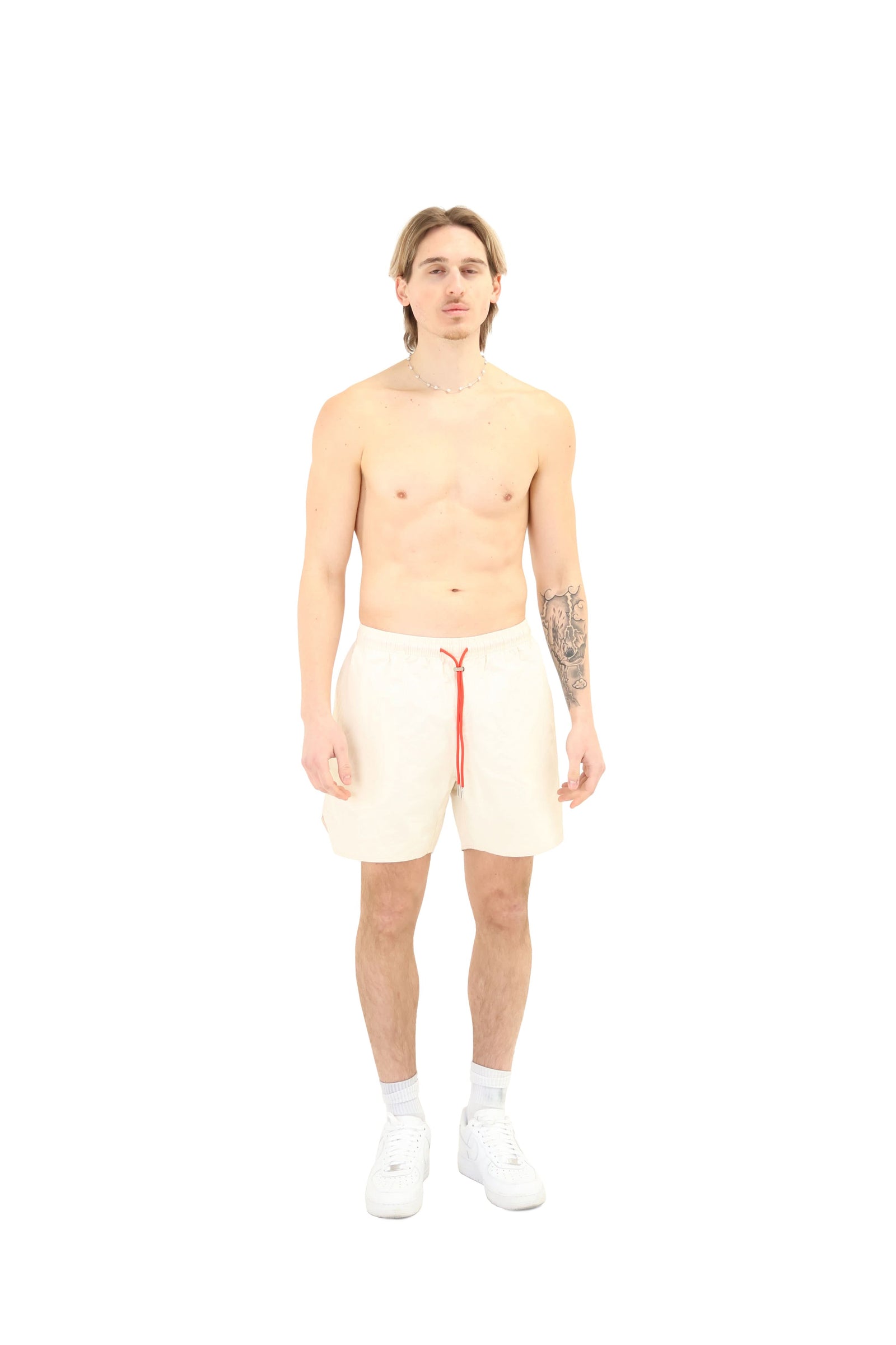 Oversized Swim Shorts cream 1