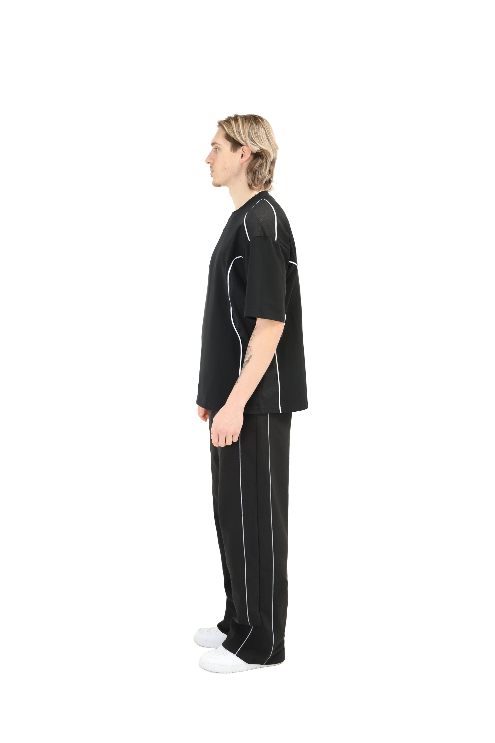 Oversized T Shirt with Piping 4