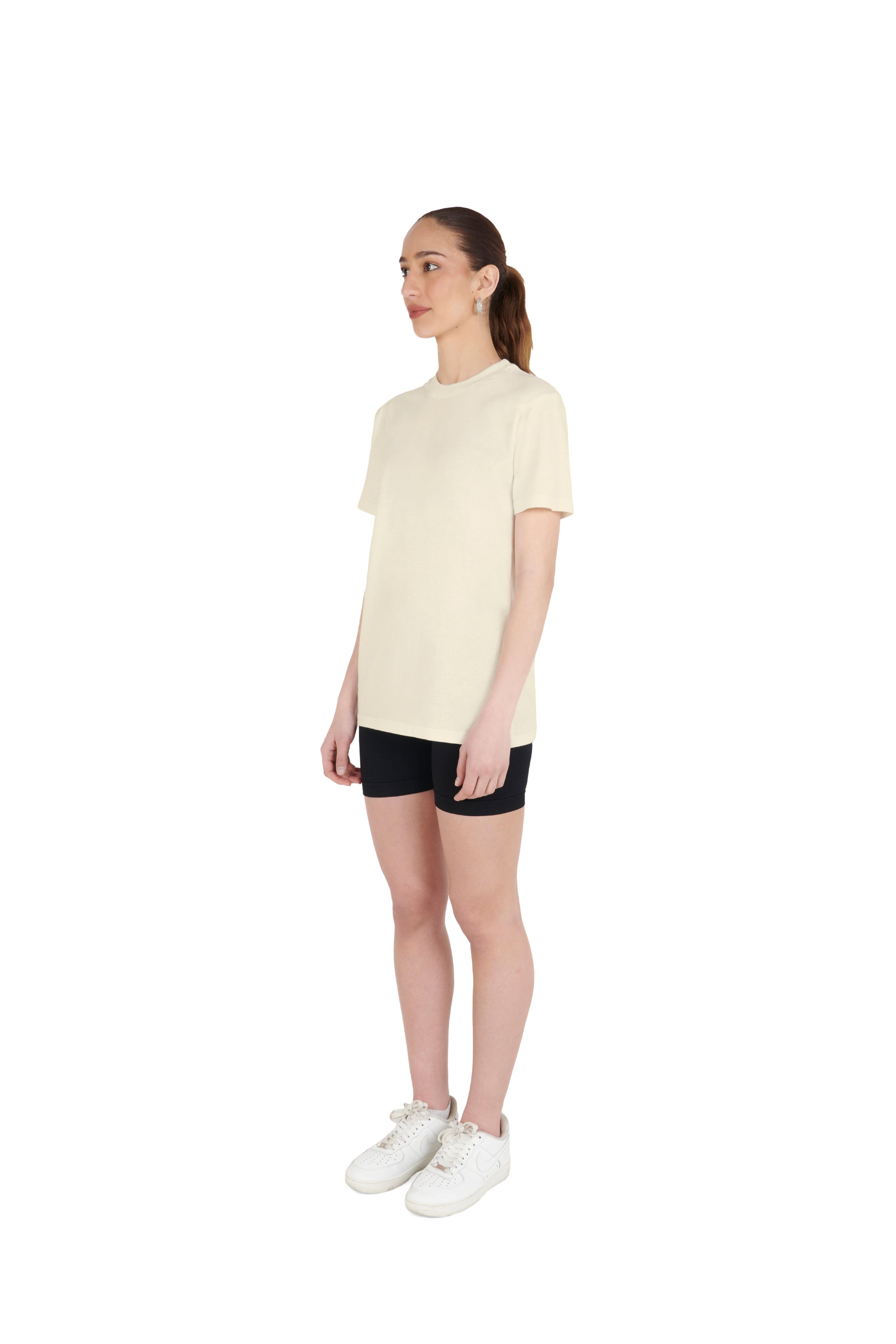 off white Essential Regular Fit T shirt 180GSM