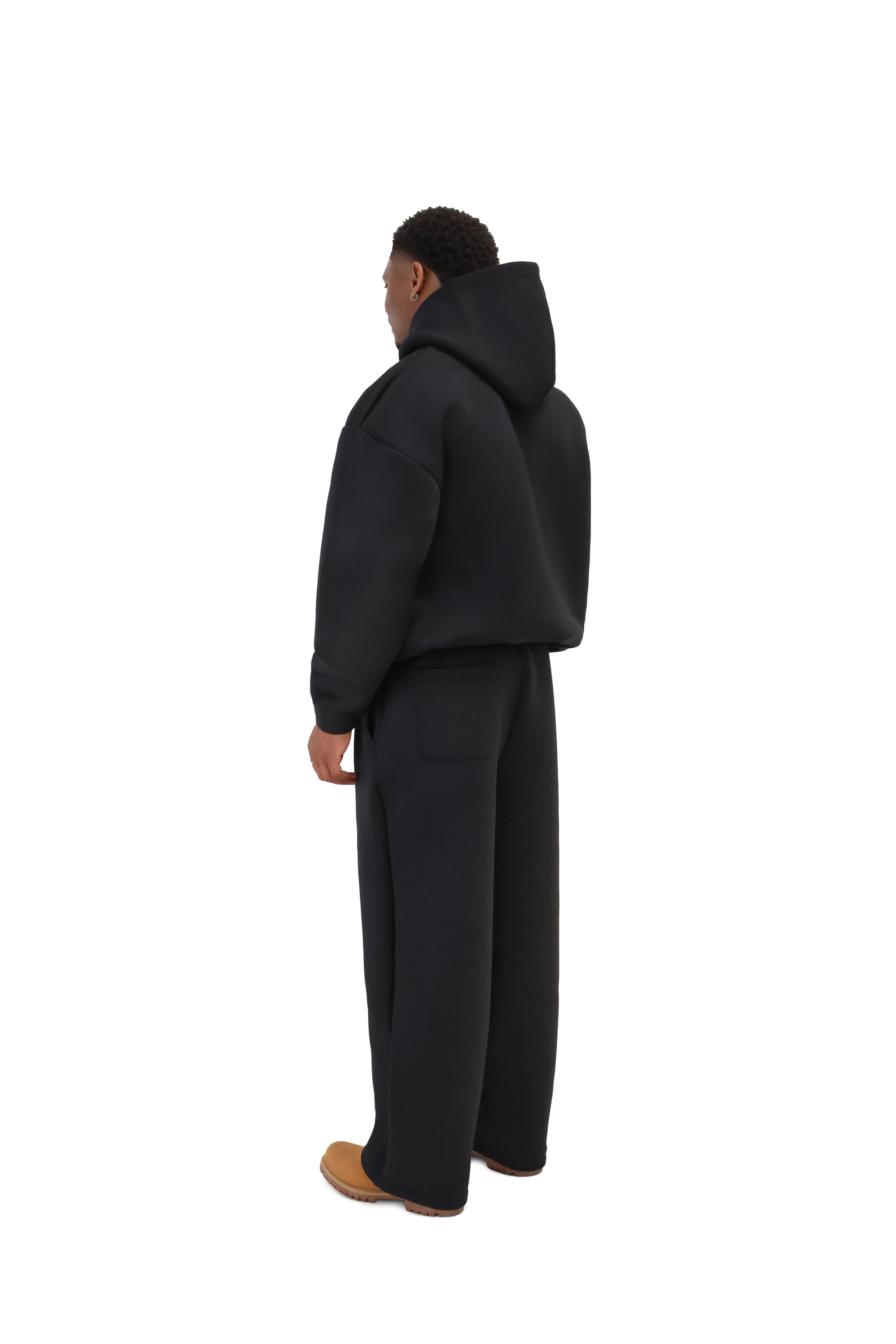 Scuba Oversized Zip Hoodies 450gsm black 5