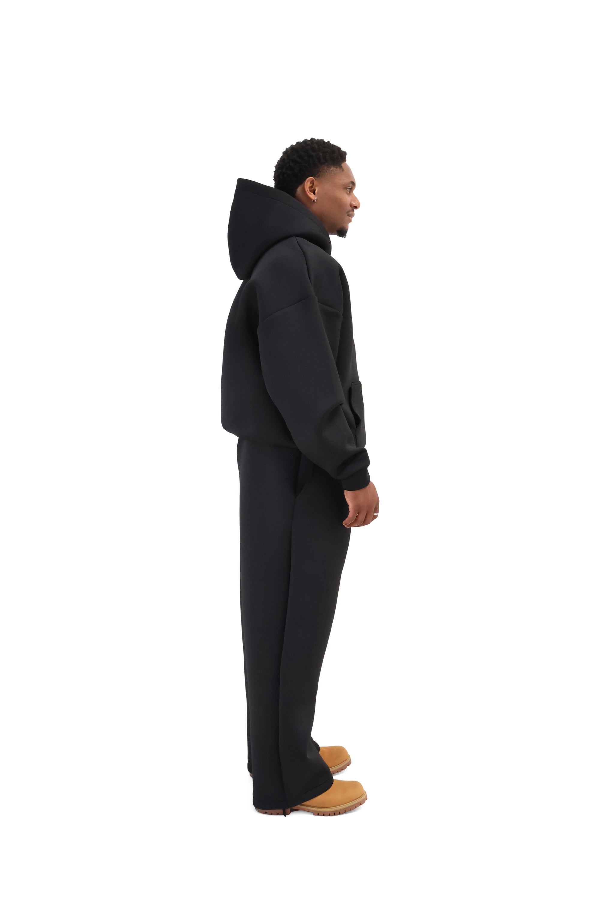 Scuba Oversized Zip Hoodies 450gsm black 8