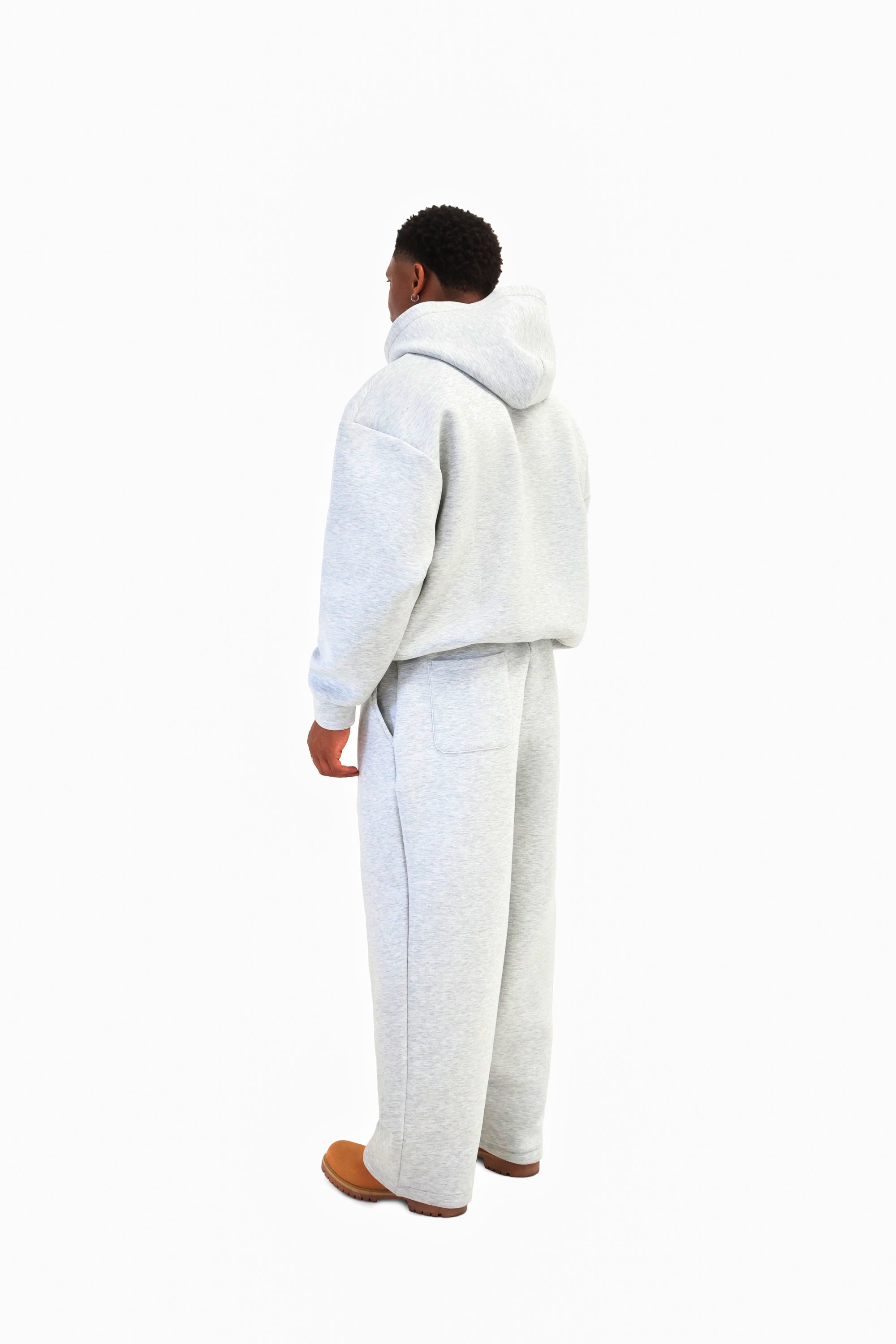 Scuba Oversized Zip Hoodies 450gsm grey 6
