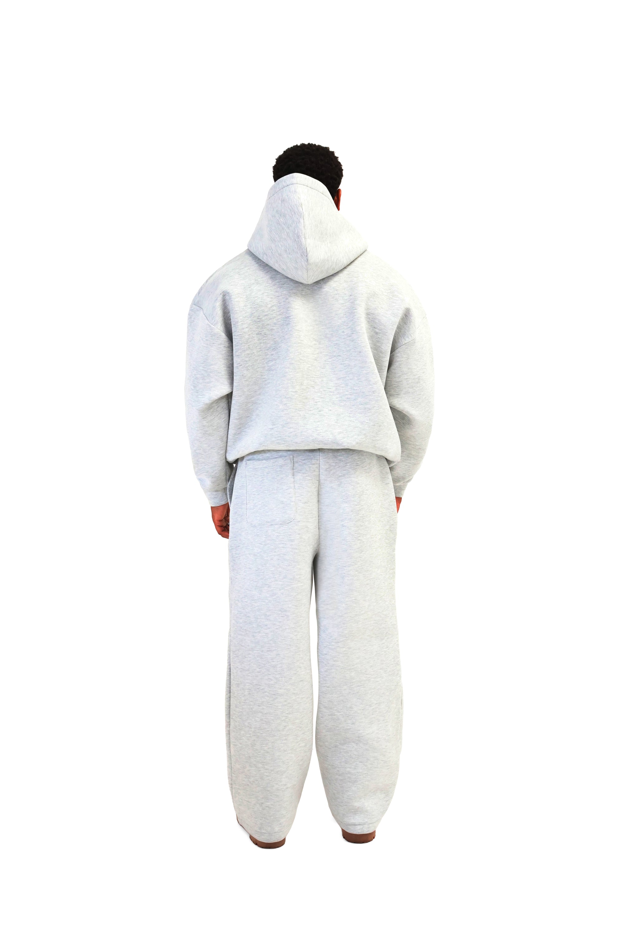 Scuba Oversized Zip Hoodies 450gsm grey 7