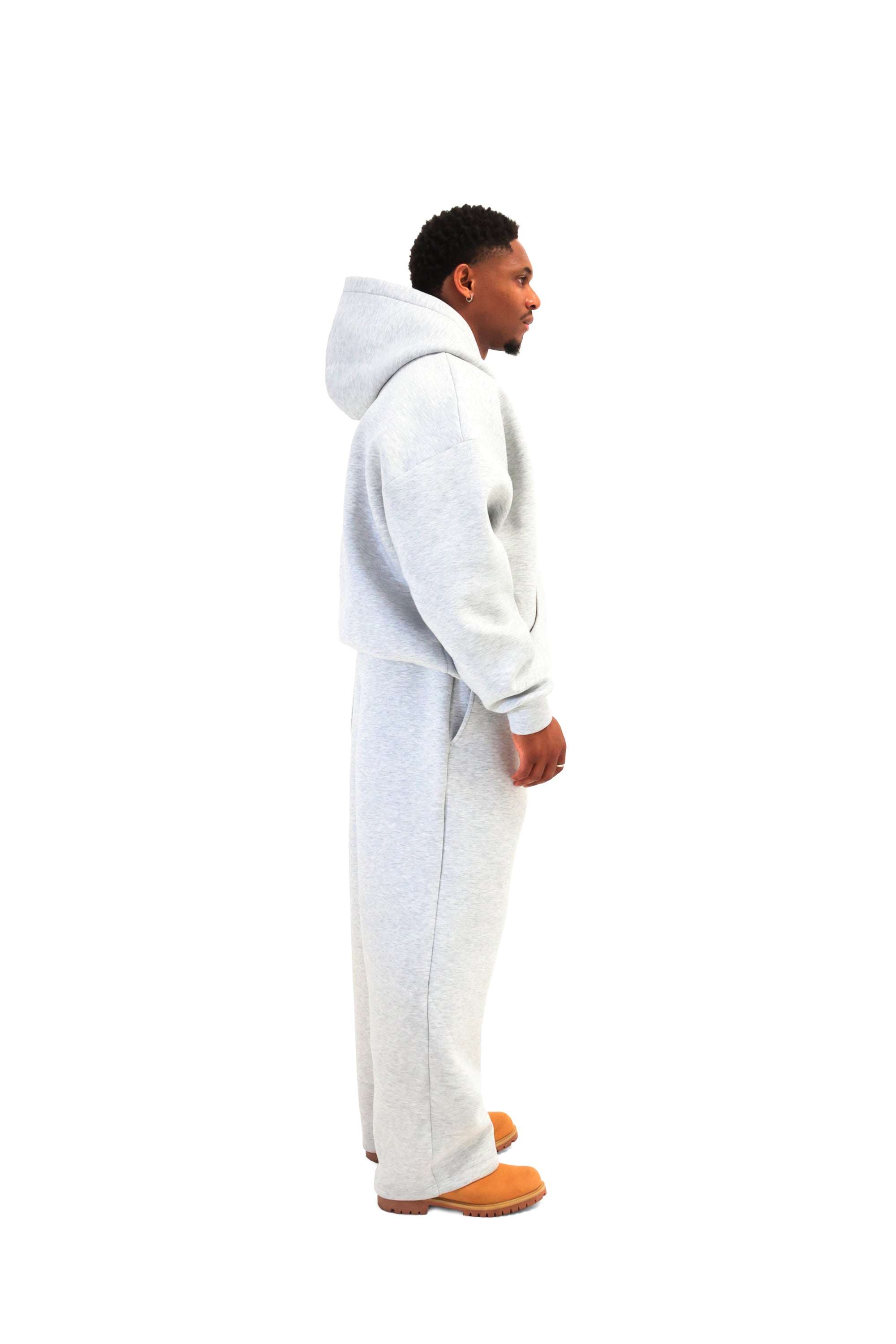Scuba Oversized Zip Hoodies 450gsm grey 8