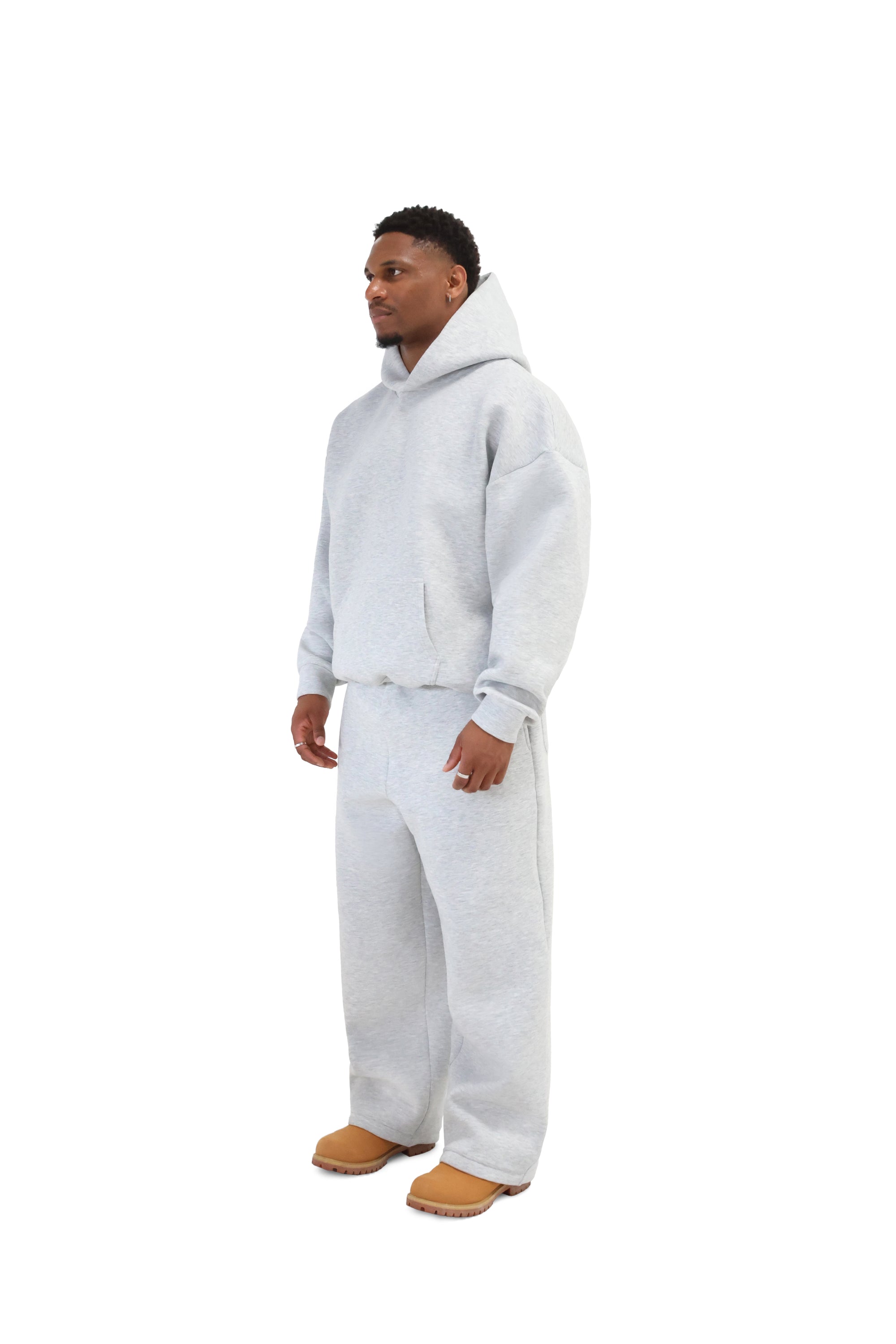 Scuba Wide Leg Joggers 450gsm grey 3