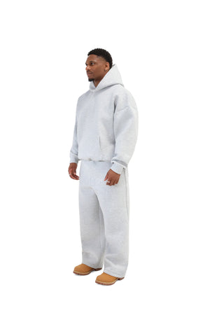 Scuba Wide Leg Joggers 450gsm grey 3