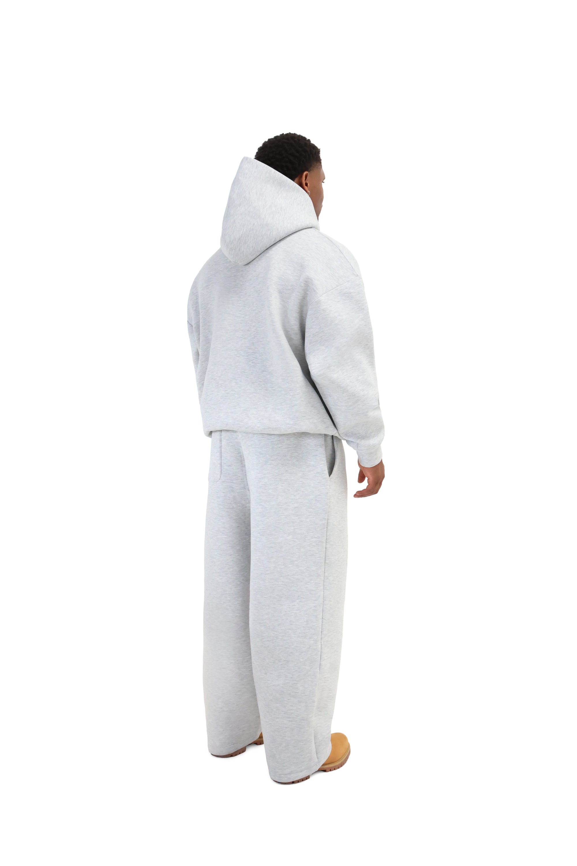 Scuba Wide Leg Joggers 450gsm grey 7