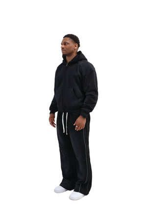 Sunfade Oversized Cropped Zip Hoodies 2