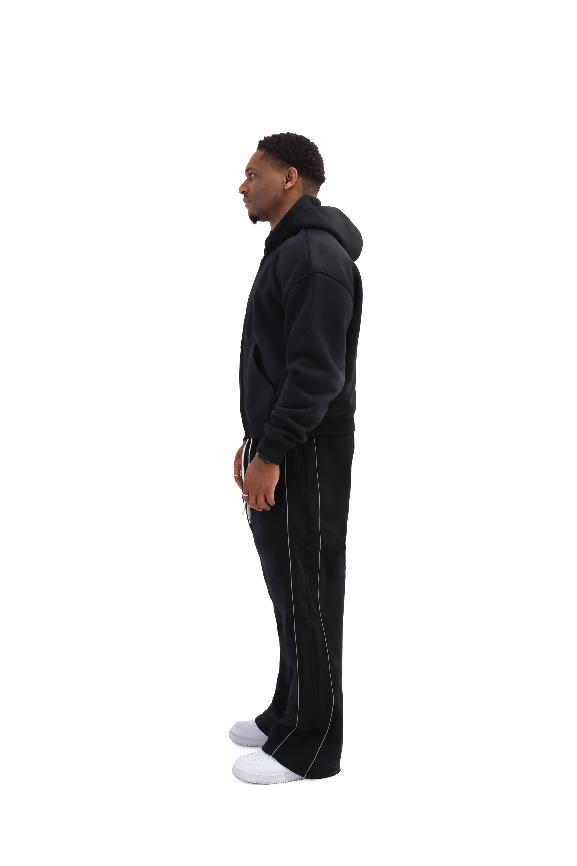 Sunfade Oversized Cropped Zip Hoodies 3