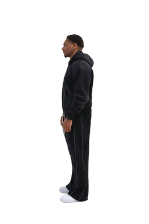 Sunfade Oversized Cropped Zip Hoodies 3