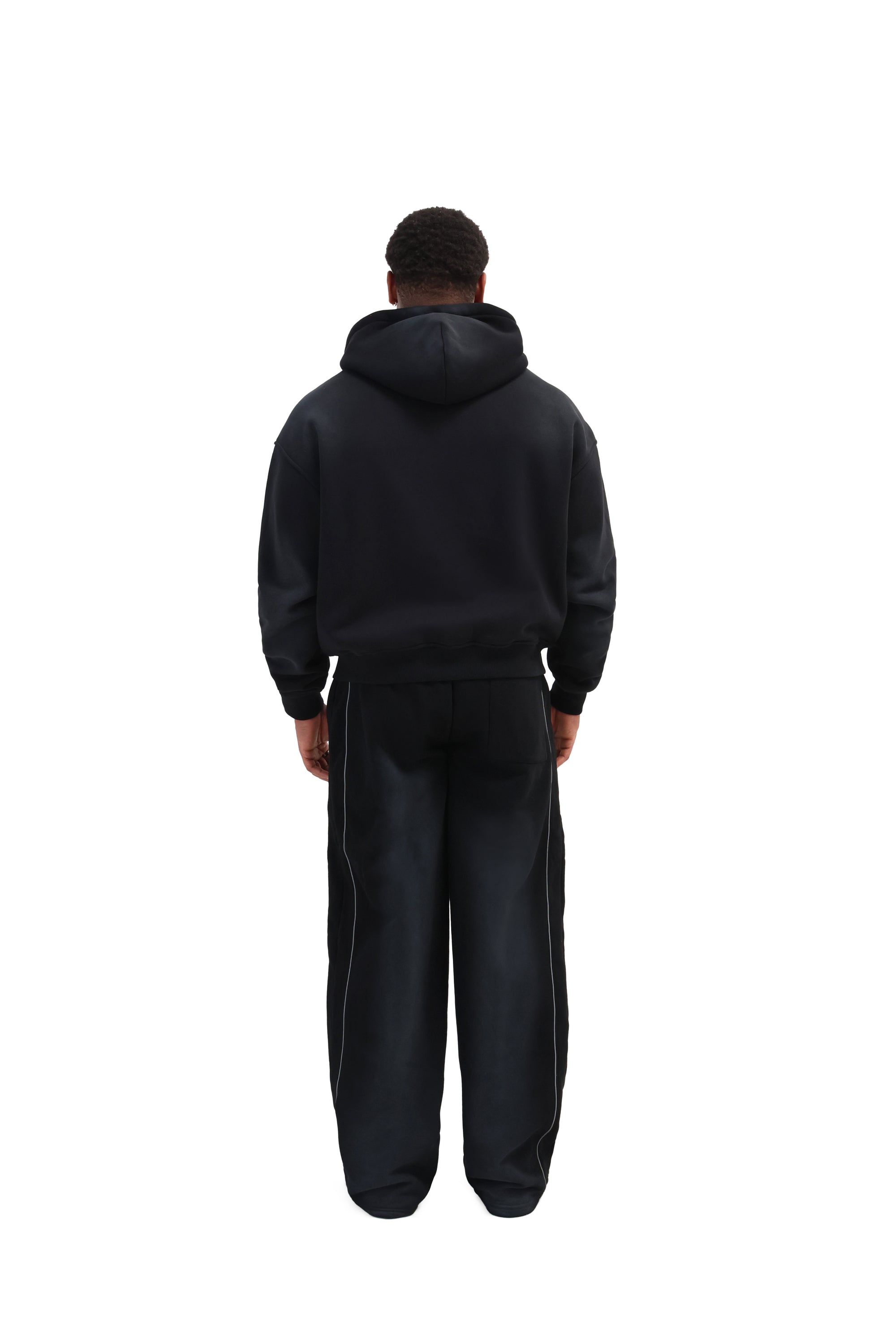 Sunfade Oversized Cropped Zip Hoodies 5