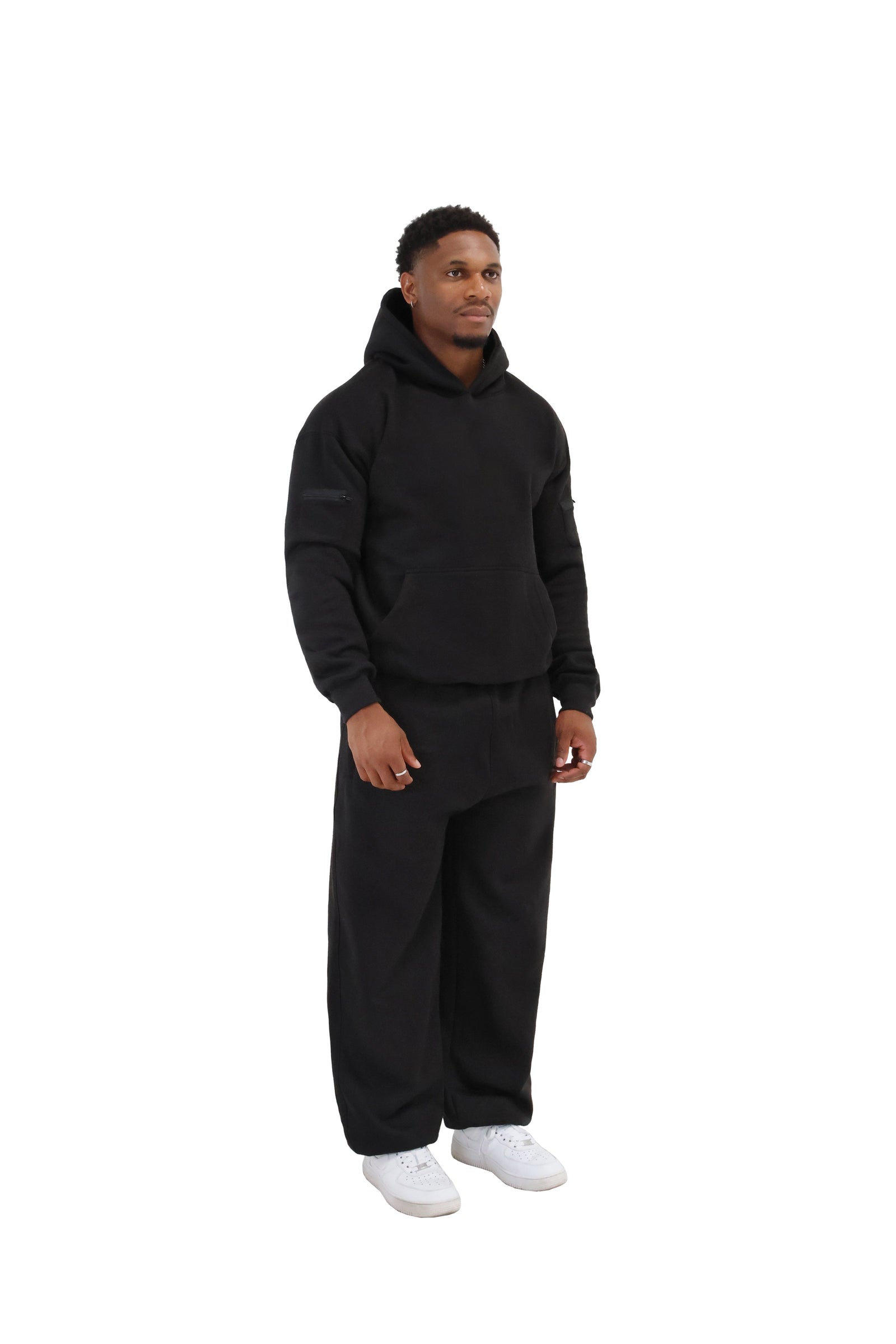 Traveller's Essential Hoodie 330GSM black 1