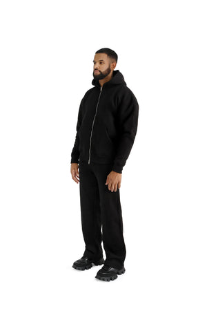 Ultra Luxury Oversized Zip Hoodies 550GSM black 3