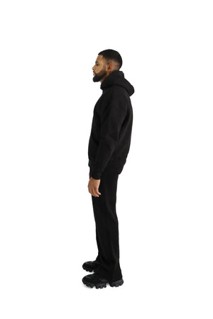 Ultra Luxury Oversized Zip Hoodies 550GSM black 4