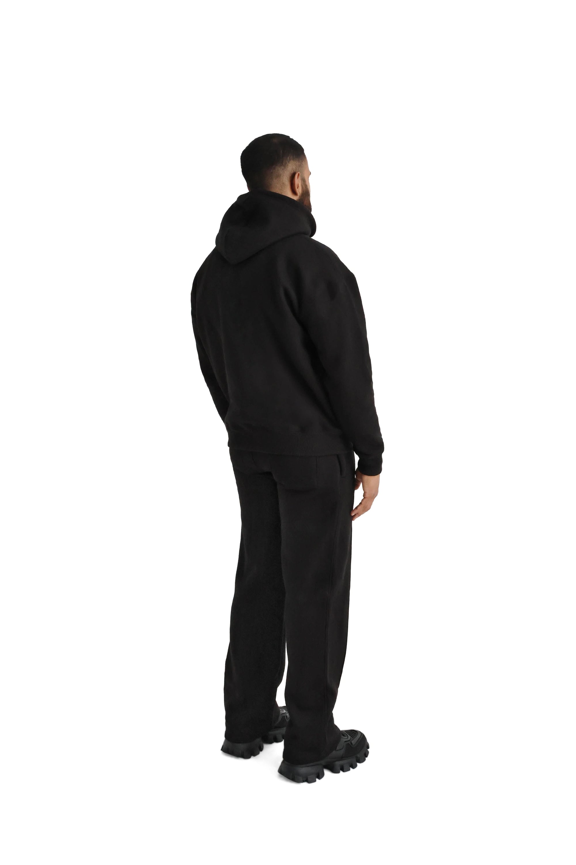 Ultra Luxury Oversized Zip Hoodies 550GSM black 7