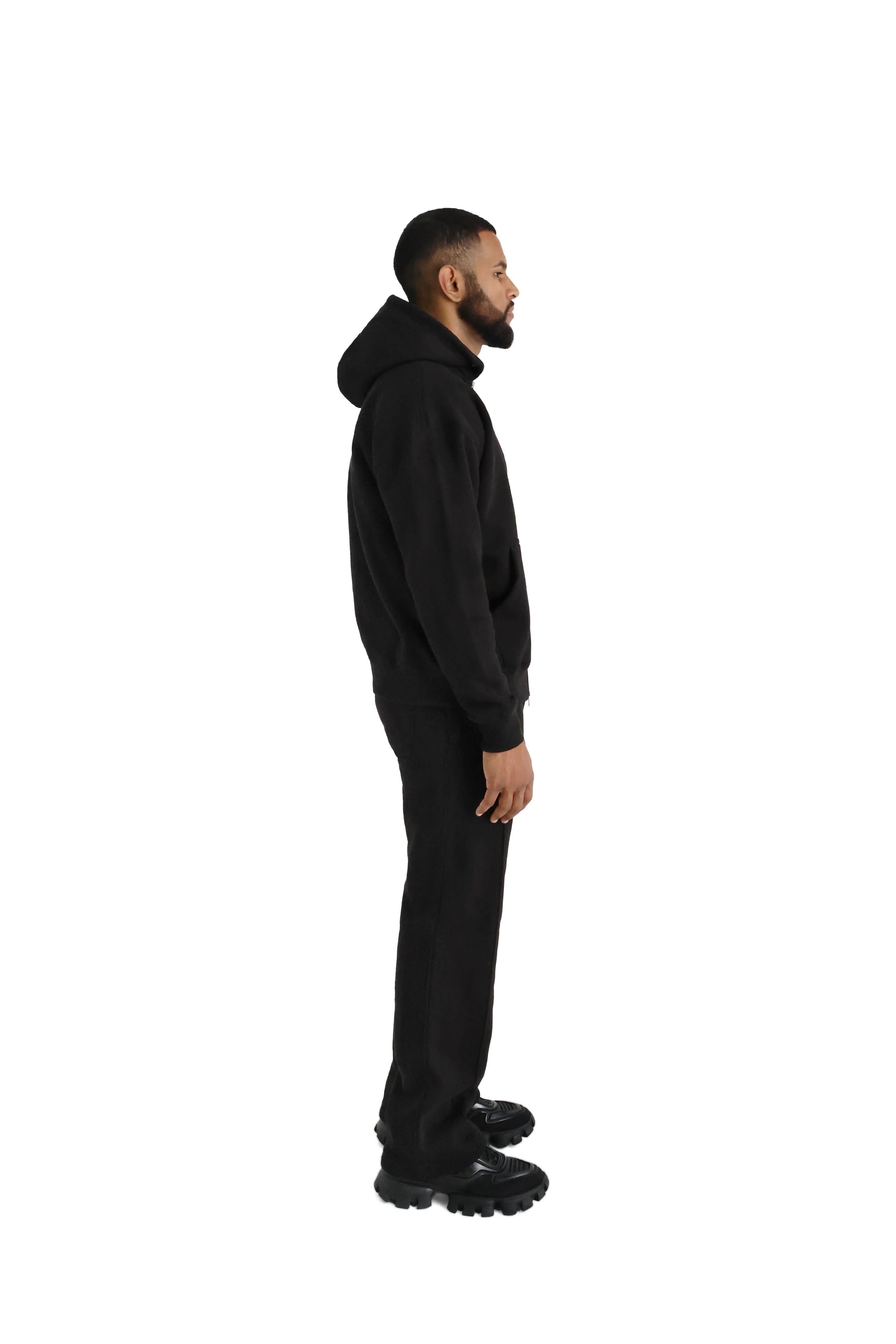Ultra Luxury Oversized Zip Hoodies 550GSM black 8