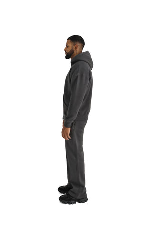 Ultra Luxury Oversized Zip Hoodies 550GSM charcoal 4