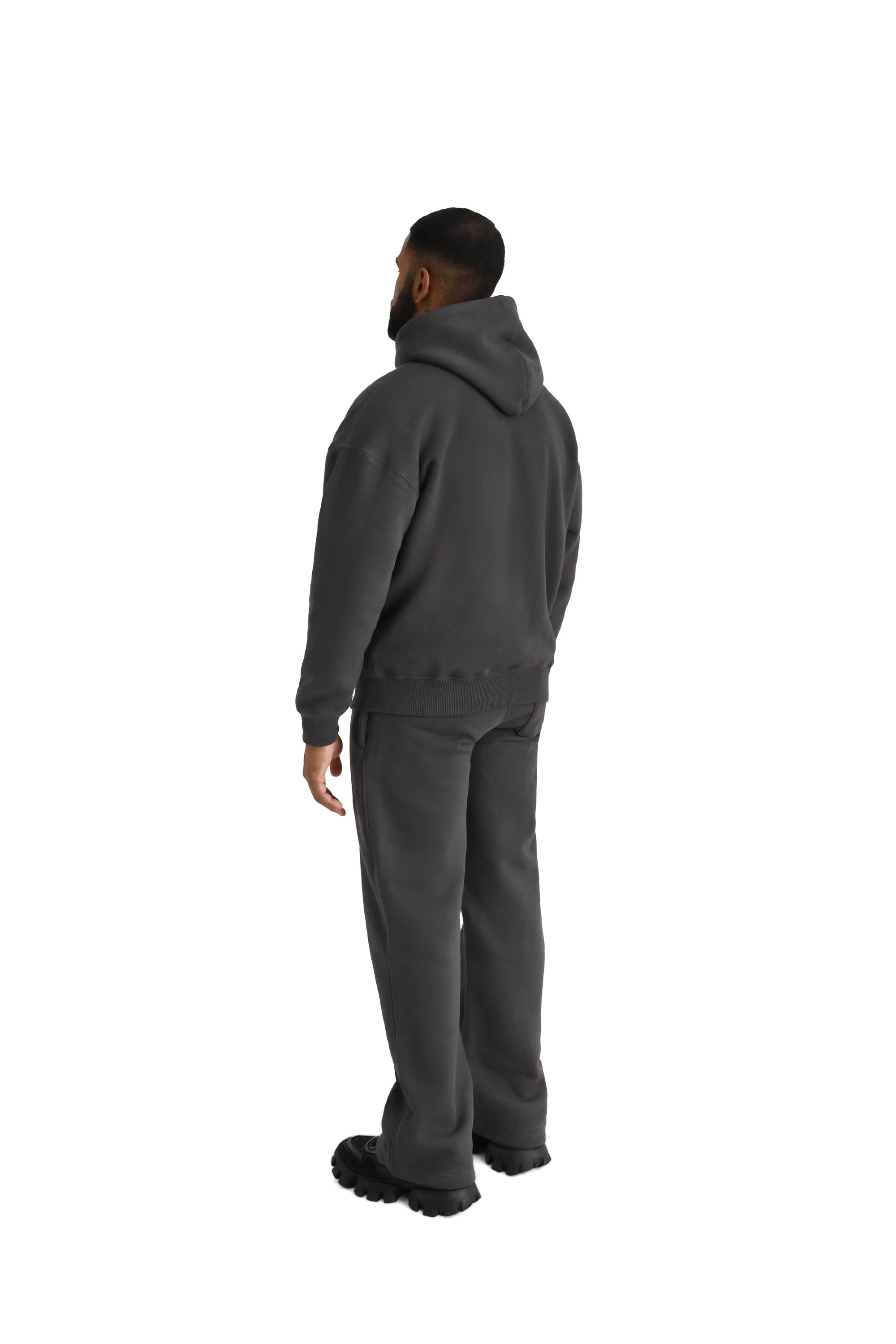 Ultra Luxury Oversized Zip Hoodies 550GSM charcoal 5