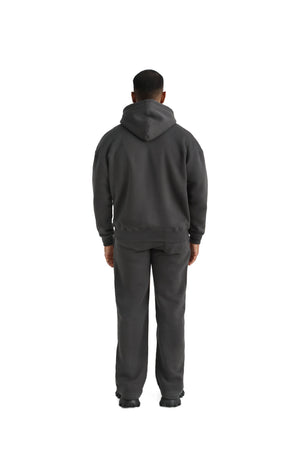 Ultra Luxury Oversized Zip Hoodies 550GSM charcoal 6
