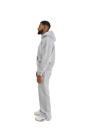 Ultra Luxury Oversized Zip Hoodies 550GSM grey 4